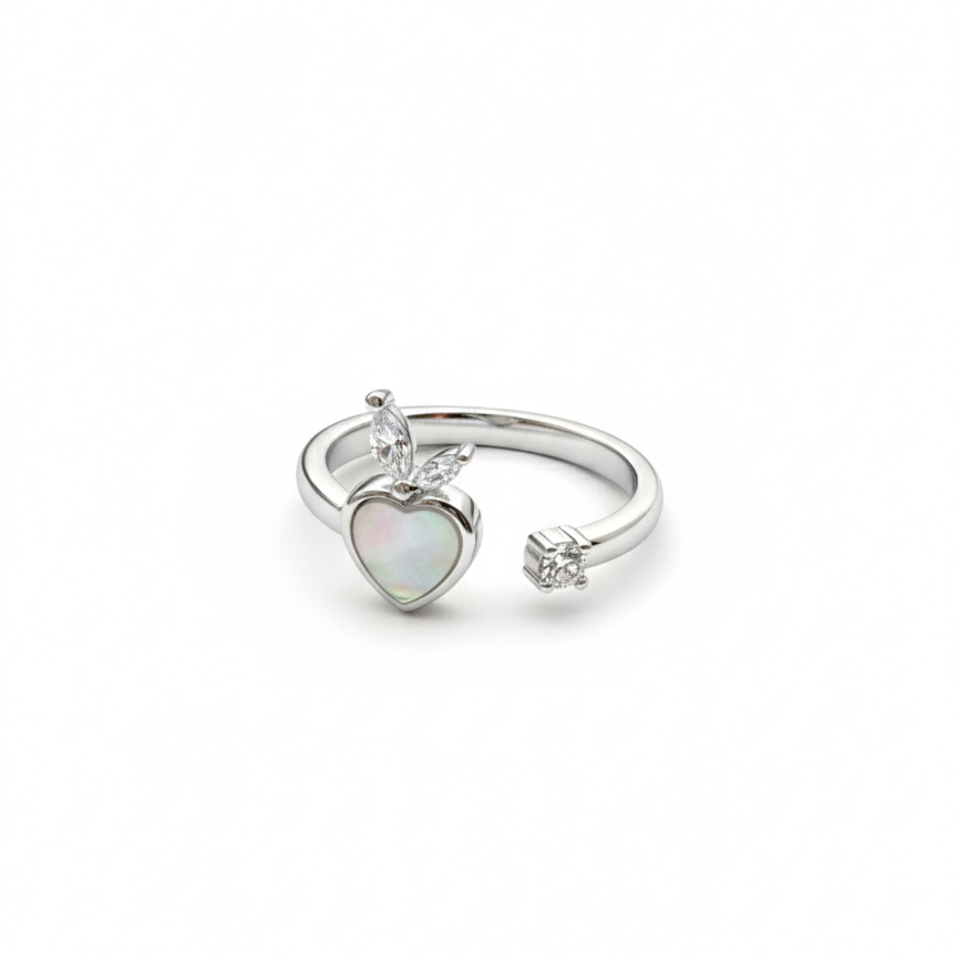 Rivansh Luxe Mirage ring in certified 925 silver featuring a prominent cushion-cut AAA Cubic Zirconia centerpiece enclosed in a micro-pave halo.