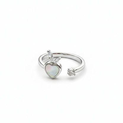 Rivansh Luxe Mirage ring in certified 925 silver featuring a prominent cushion-cut AAA Cubic Zirconia centerpiece enclosed in a micro-pave halo.