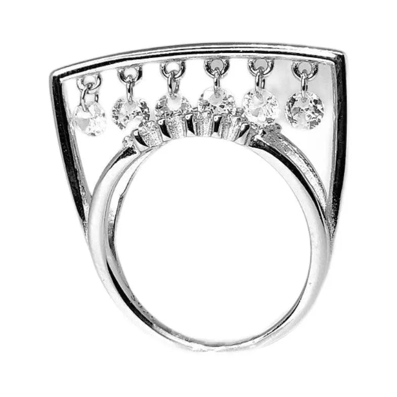 Rivansh continuous fluid loop Mobius ring in mirror-polished 925 sterling silver.