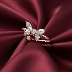 Rivansh 925 Silver Orbit AAA Cubic Zirconia Loop Ring