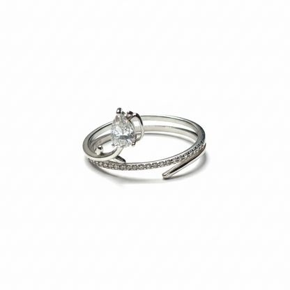 Rivansh nova starburst signature ring in 925 silver featuring an eight point star cluster icon.