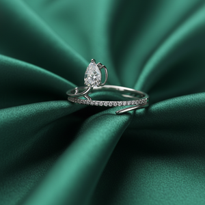 Rivansh 925 Silver Starburst AAA Cubic Zirconia Ring