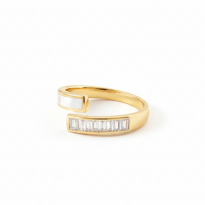 Rivansh star solitaire ring in pure 925 silver featuring a micro-polished twisted rope band setting.