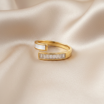 Rivansh star solitaire ring in pure 925 silver featuring a micro-polished twisted rope band setting on theme background
