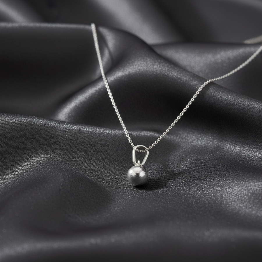 Silver Ball Pendant (92.5 Sterling Silver)