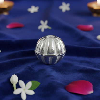 Silver Sahu Bachde AHOI MATA Dane {Moti 4 pieces} for Pendant Locket