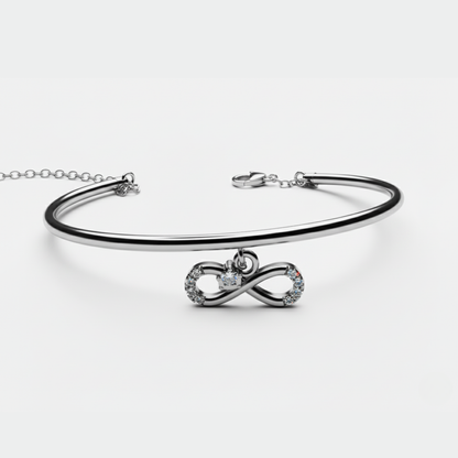 The Infinity Sterling Silver Cuff Bracelet for Women