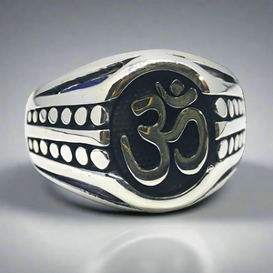 Aum Silver Ring for Men