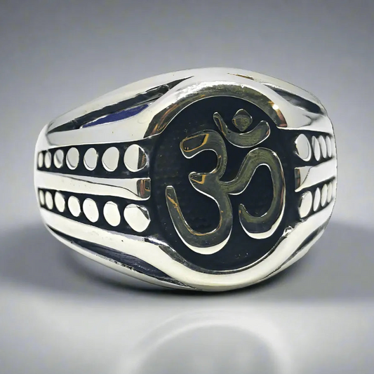 Aum Silver Ring for Men,Ring,925 silver,rivansh.co