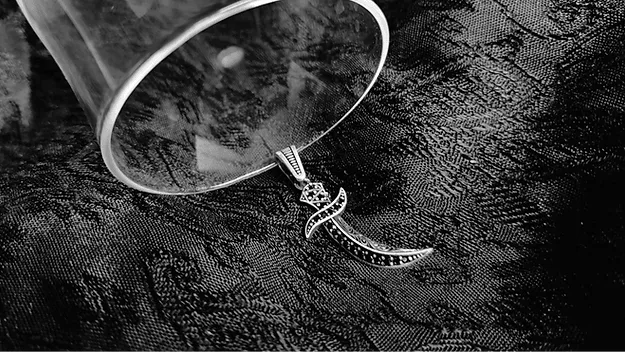 Black Sword Sterling Silver Pendent for Men,Pendant,925 silver,rivansh.co