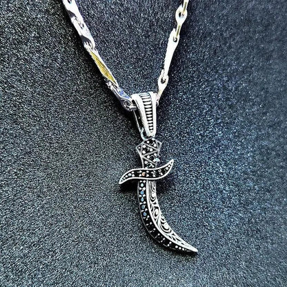 Black Sword Sterling Silver Pendent for Men,Pendant,925 silver,rivansh.co