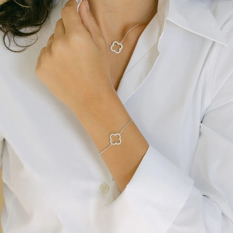 Silver Classic Clover Bracelet