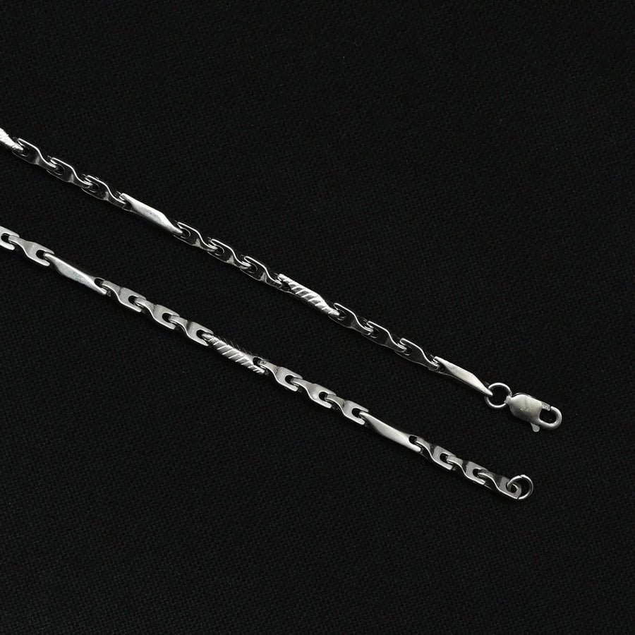 D2 Sterling Silver Chain for Men - Rivansh