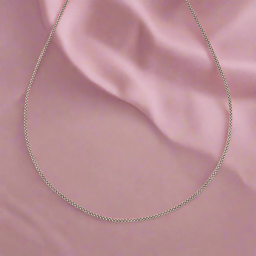 Elegant oxidized Chain for Women (92.5 Sterling Silver) - Rivansh
