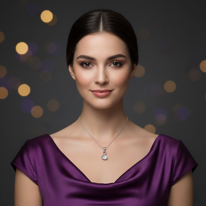 The Diamond Duck- Silver Pendent for Women