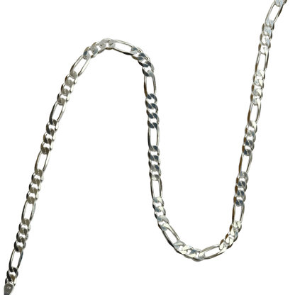 Figaro Sterling(925) Chain for Women | Rivansh Jewels | 925 Sterling Silver Jewelry Store | Rivansh.co | Luxury Sterling Silver Jewellery Online