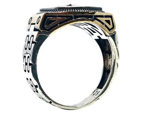 Four Direction Silver Ring for Men (92.5 Silver) - Rivansh