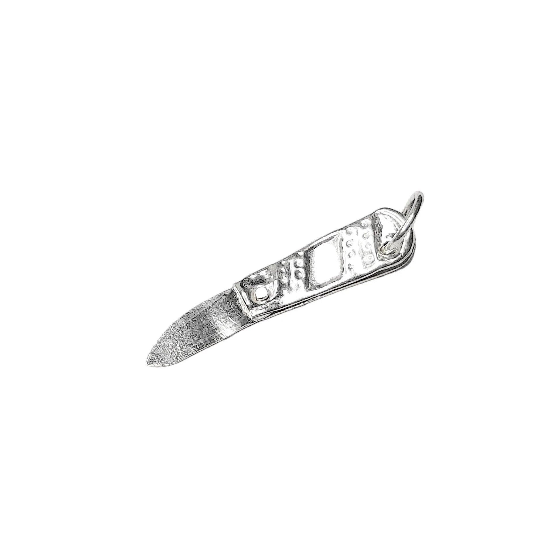 Knife Silver Pendant (92.5 Sterling Silver) | Rivansh Jewels | 925 Sterling Silver Jewelry Store | Rivansh.co | Luxury Sterling Silver Jewellery Online