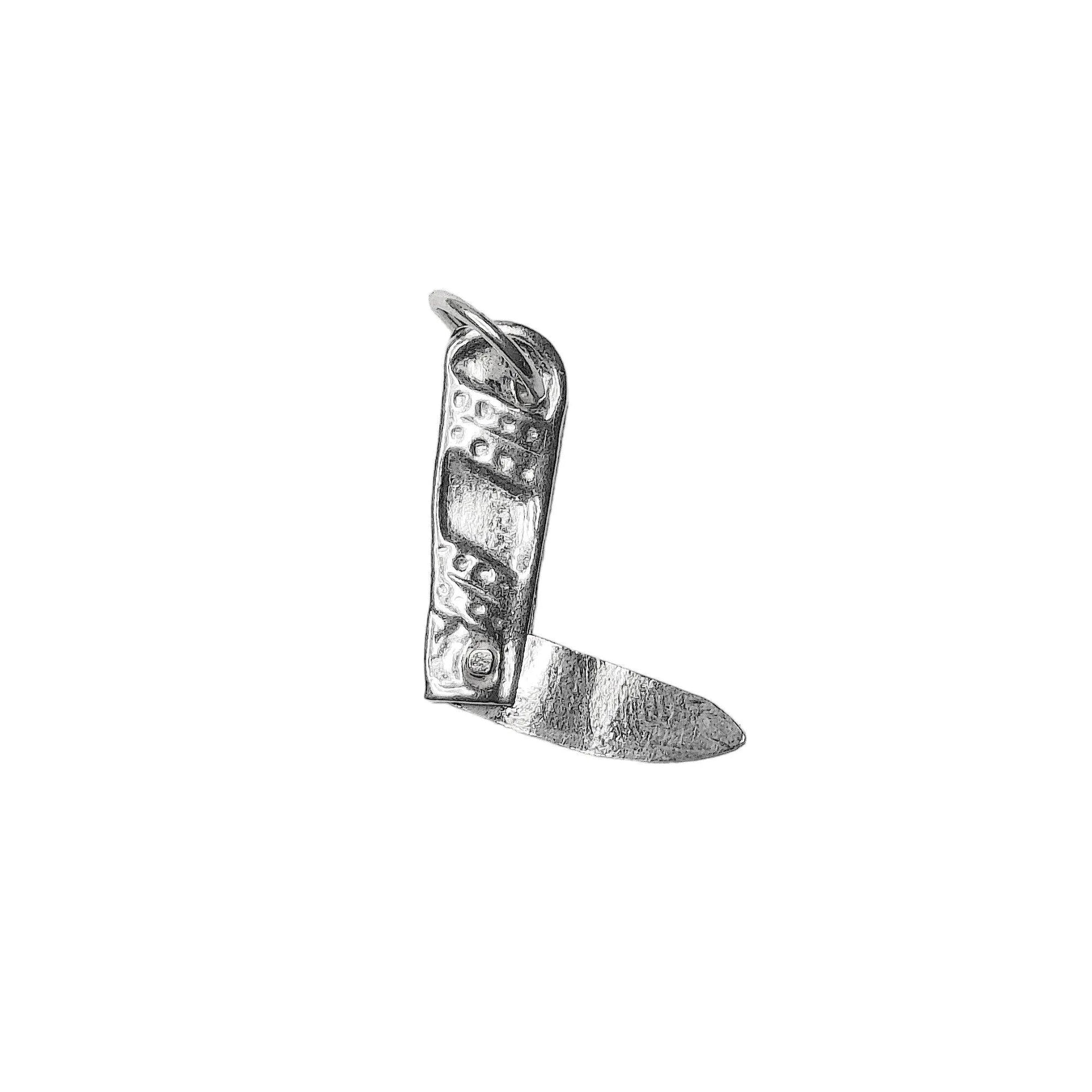 Knife Silver Pendant (92.5 Sterling Silver) | Rivansh Jewels | 925 Sterling Silver Jewelry Store | Rivansh.co | Luxury Sterling Silver Jewellery Online