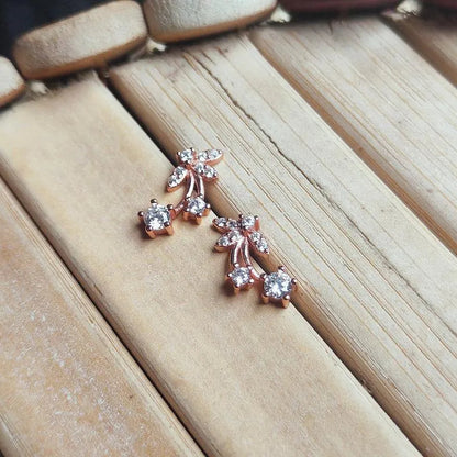 Little Grapes Zircons Silver Earrings - Rivansh