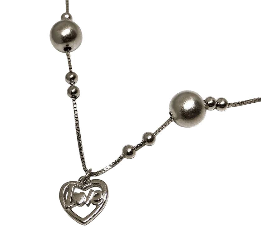 Love Heart - Sterling Silver Bracelet - Rivansh