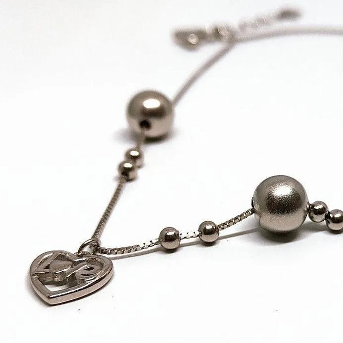 Love Heart - Sterling Silver Bracelet - Rivansh