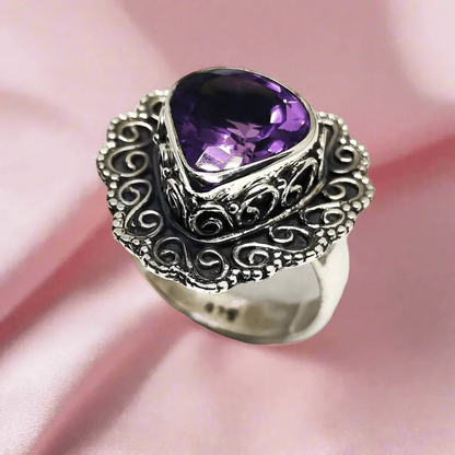 Maharani Ring for Women (Purple)