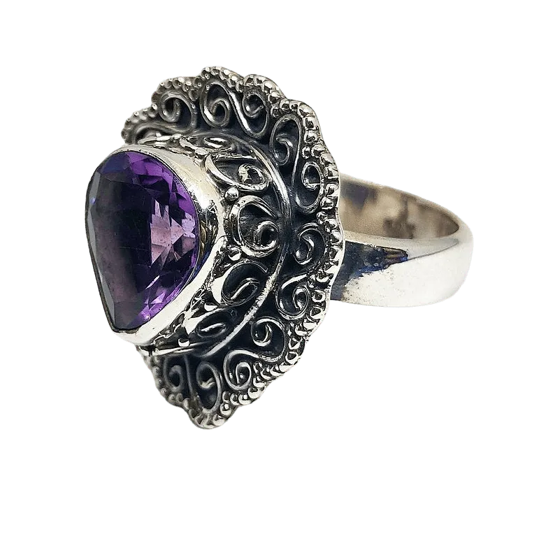 Maharani Ring for Women (Purple) - Rivansh