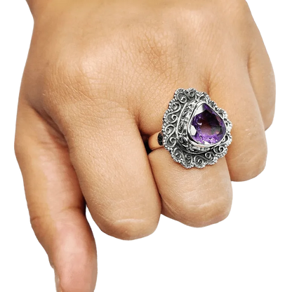 Maharani Ring for Women (Purple) - Rivansh