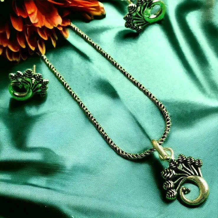Peacock Pendent Set For Women - Rivansh