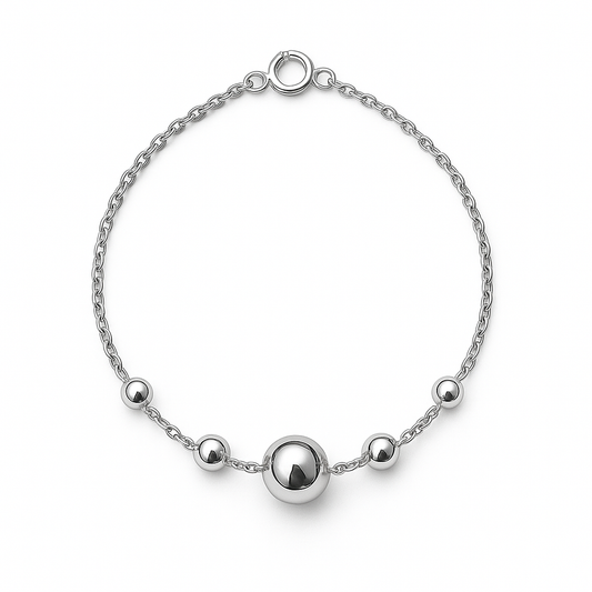 Ball Sterling Silver Bracelet for Women