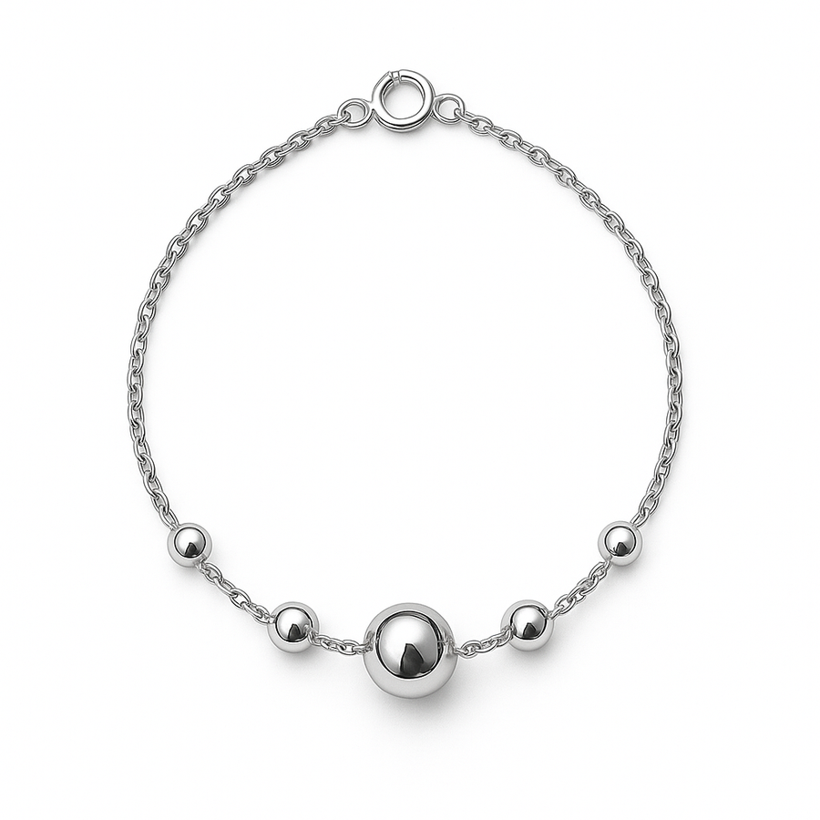 Ball Sterling Silver Bracelet for Women