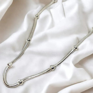 Silver ball Chain for Women (92.5 Sterling Silver)