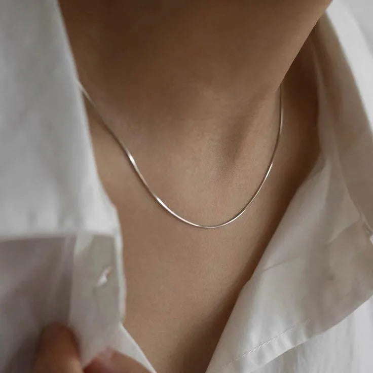 Square design Chain for Women (92.5 Sterling Silver) - Rivansh