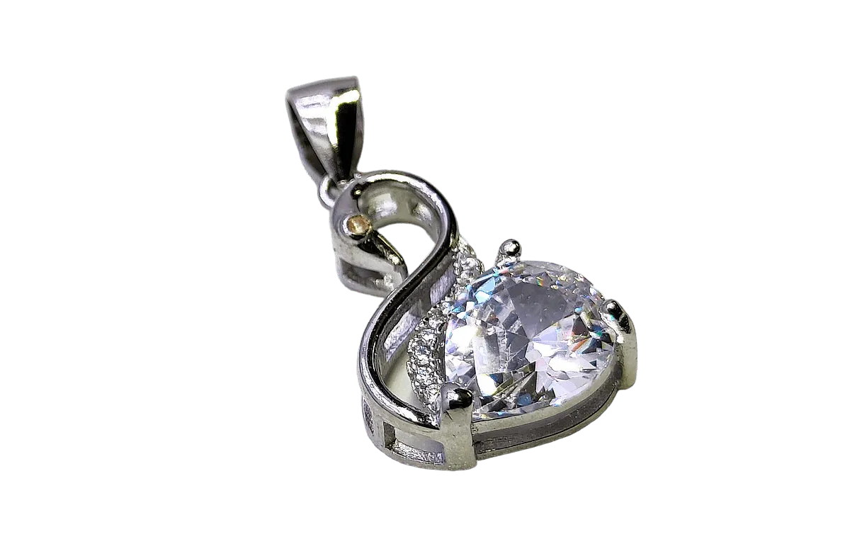 The Diamond Duck- Silver Pendent for Women - Rivansh
