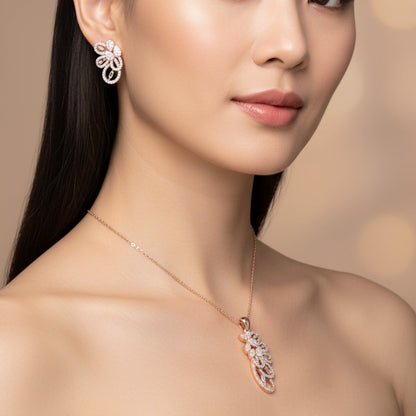 The Entwined Vine Pendent Set for Women